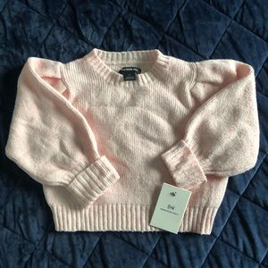 NWT Something Navy for Nordstrom Toddler Girls Pink Knit Sweater